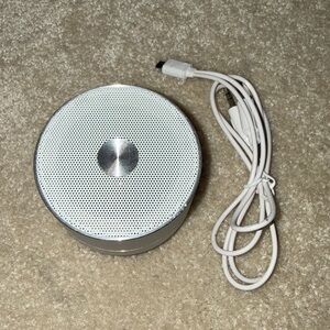 Silver Portable Bluetooth Speaker